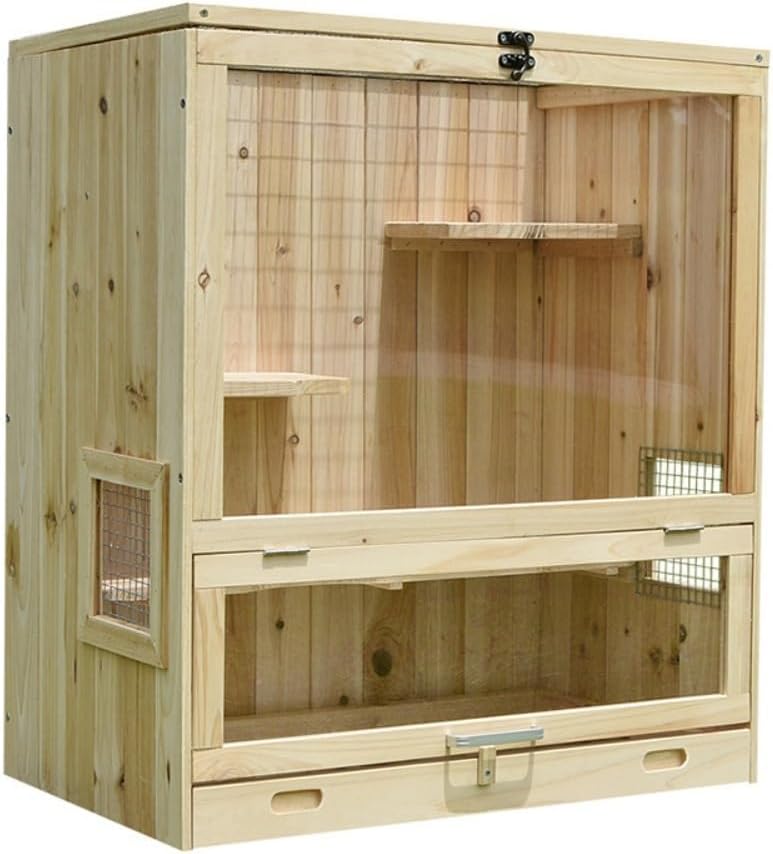 チンチラゲージセット 小動物飼育ケージ ゲージ 高級木製（オーク材